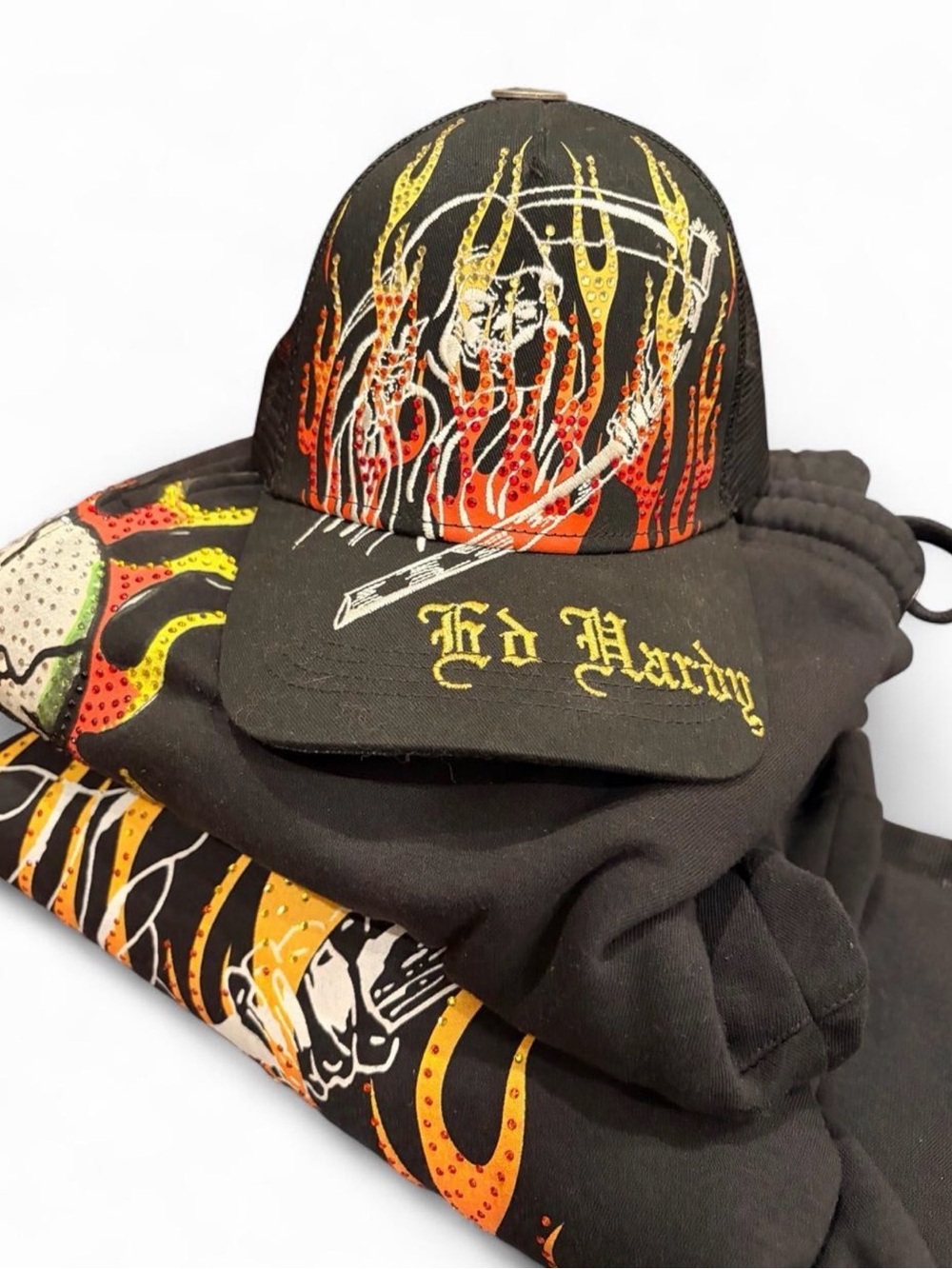 Ed Hardy Hat (Flaming Reaper Set)
